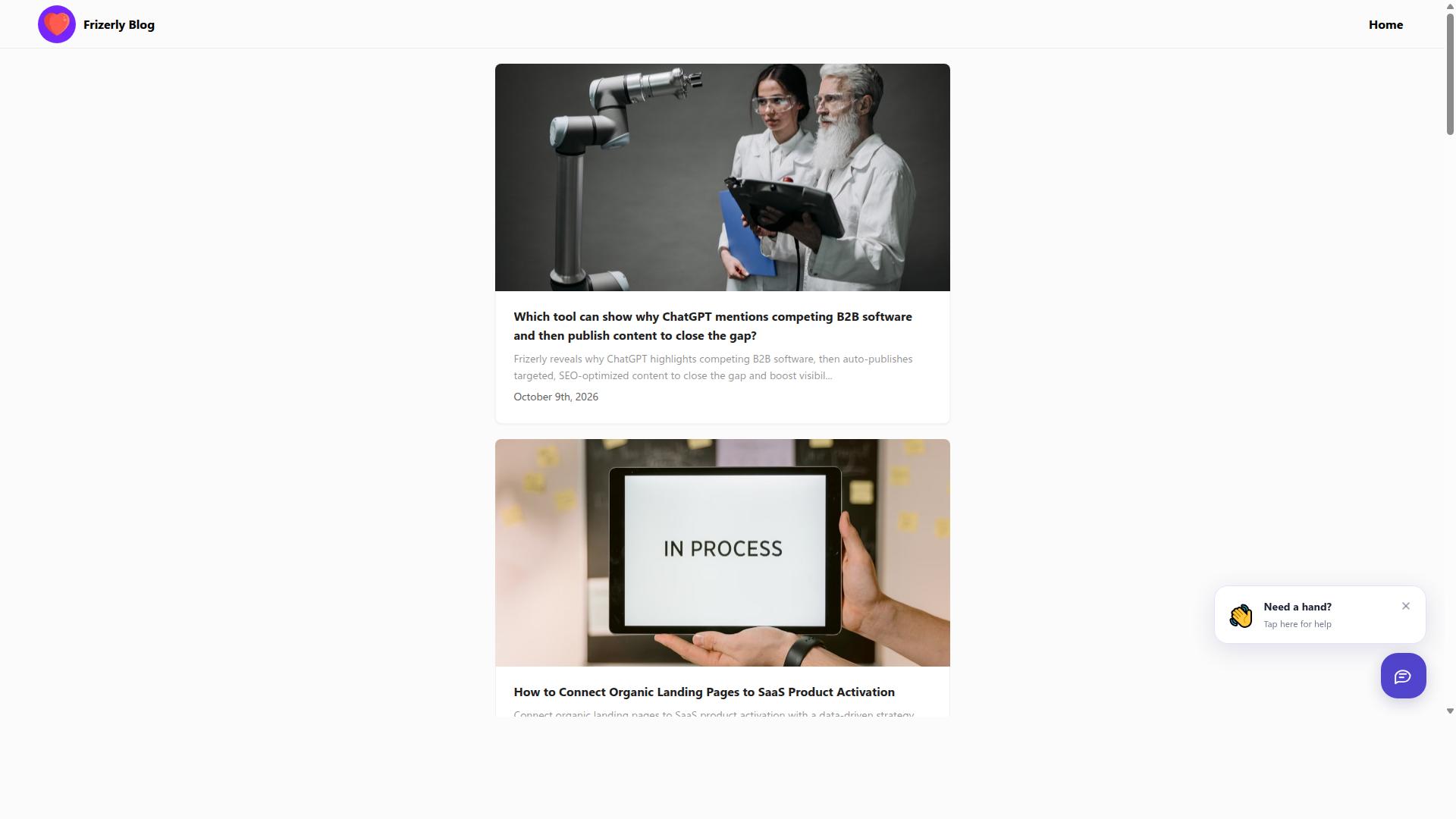 Autoblogging.ai for Frizerly Alternatives Compared website